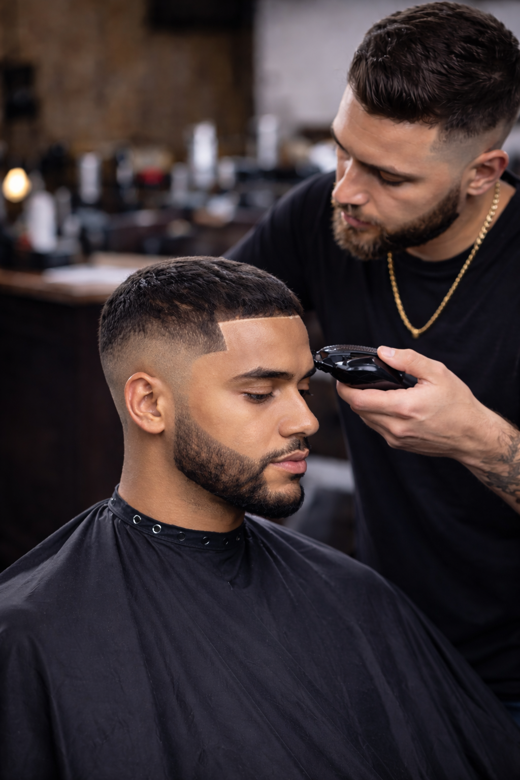 finitions parfaites en barber réalisées par un professionnel